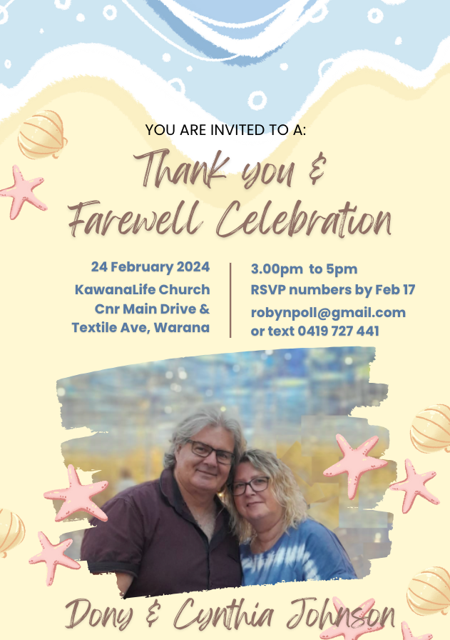 Farewell Celebration for Dony & Cynthia @ The Greenhouse | Bokarina | Queensland | Australia