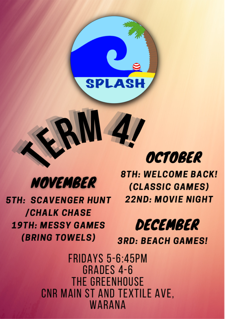 Splash Term 4 program